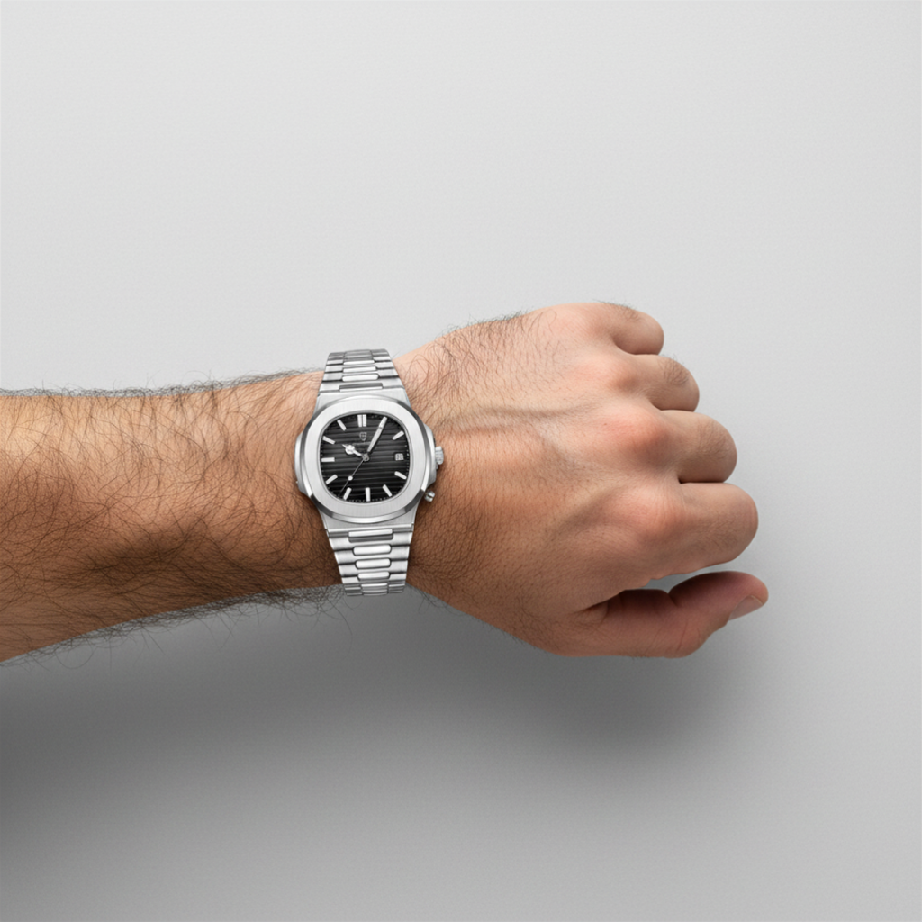 POEDAGAR Square Luxe Men’s Watch