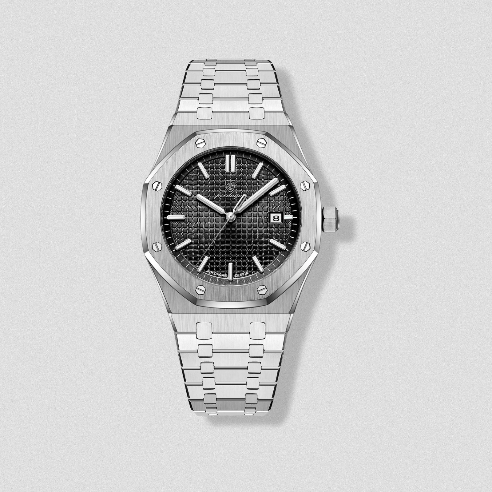 Aureus X Poedagar Classic Stainless Steel Watch