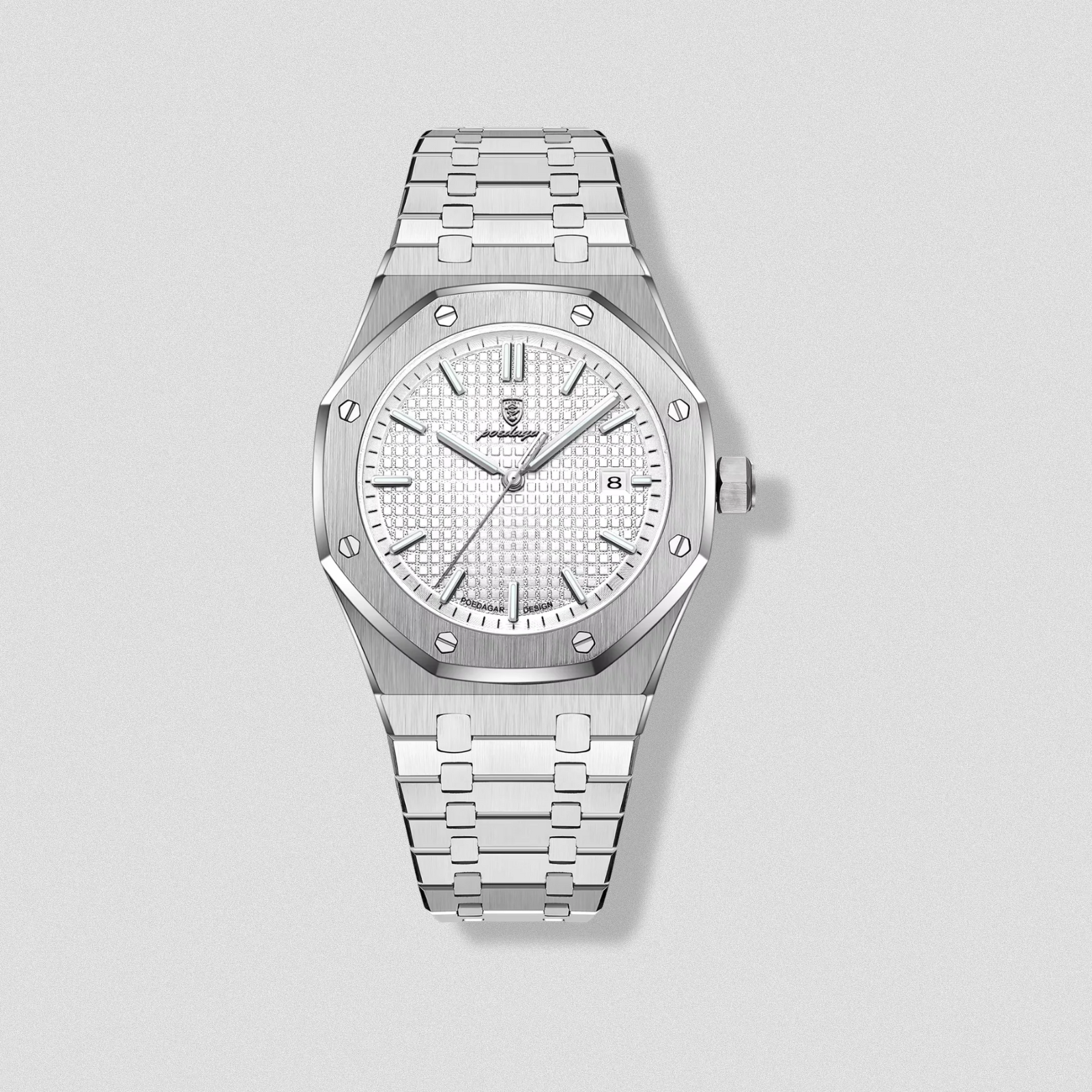 Aureus X Poedagar Classic Stainless Steel Watch