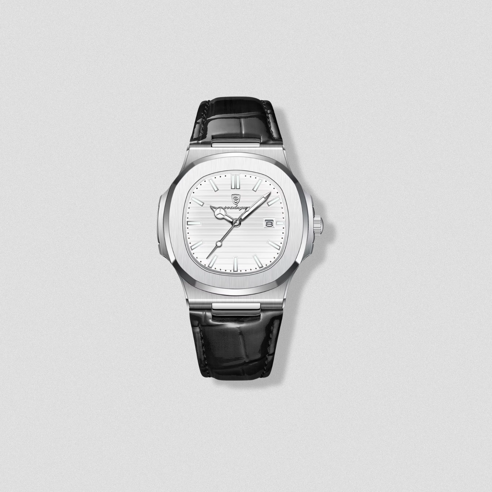 POEDAGAR Oxford Leather Men’s Watch
