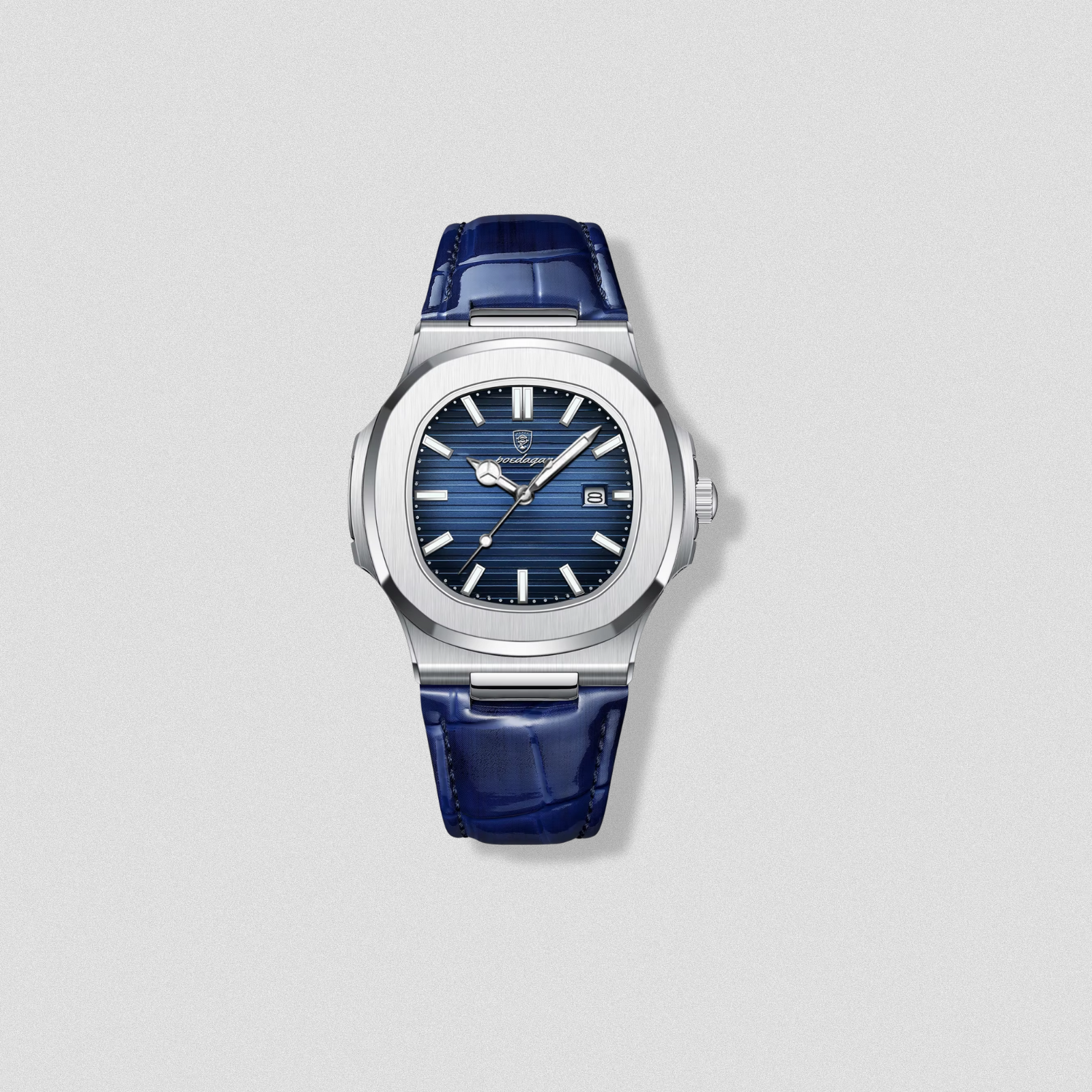 POEDAGAR Oxford Leather Men’s Watch