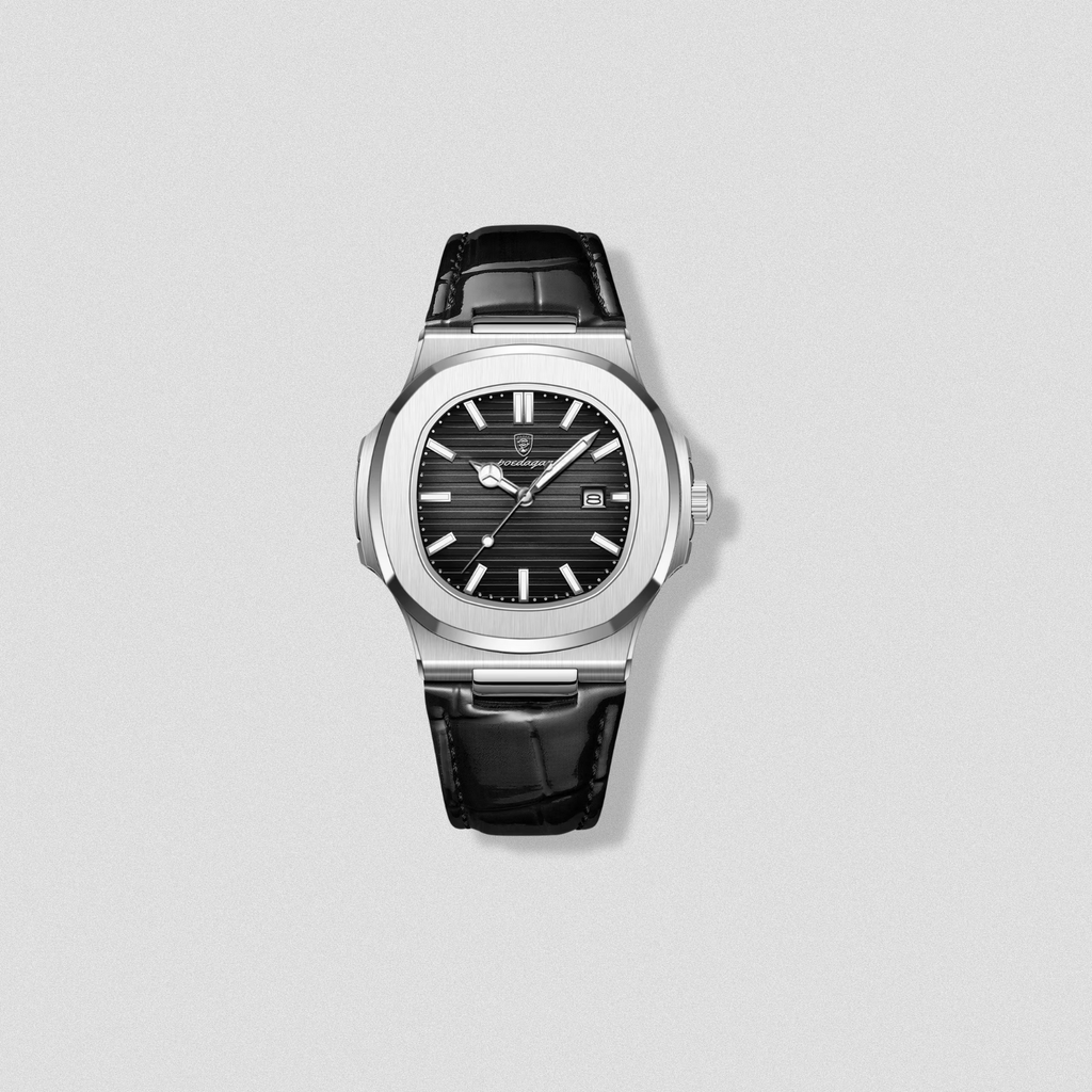 POEDAGAR Oxford Leather Men’s Watch