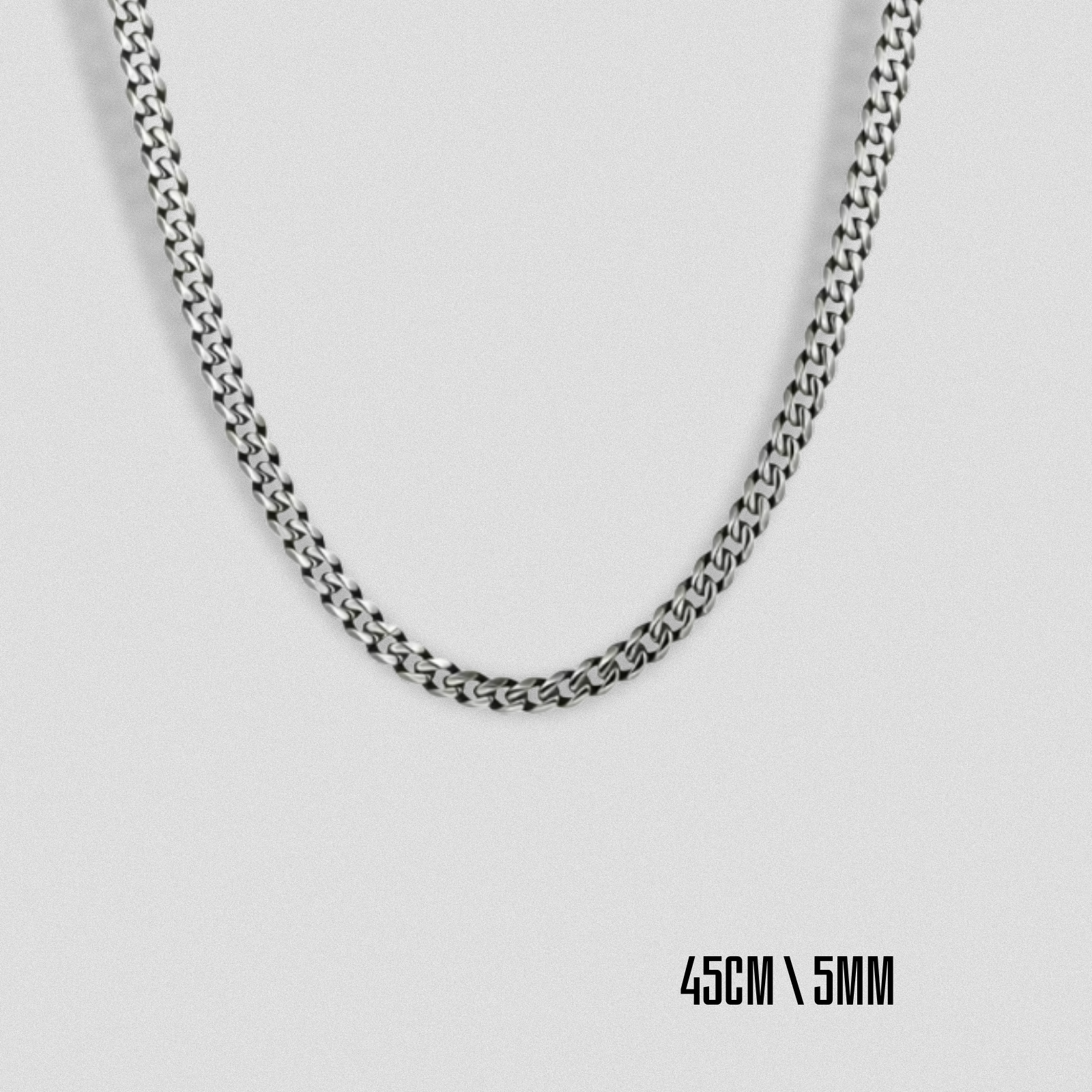 Vintage Steel Chain Necklace