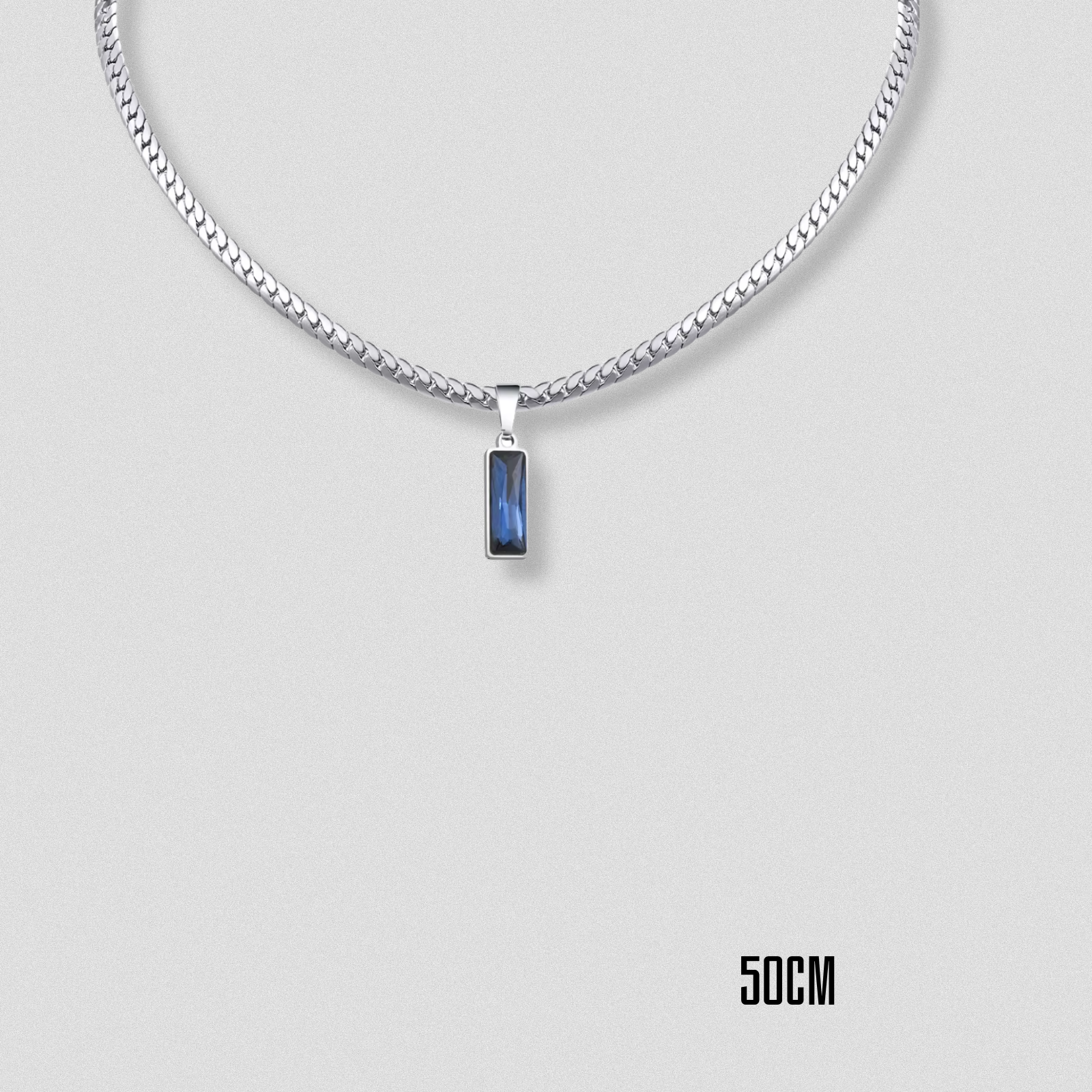 Modern Square Stone Necklace
