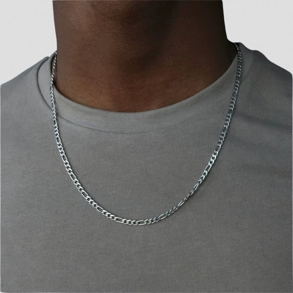 Silver Figaro Chain Necklace