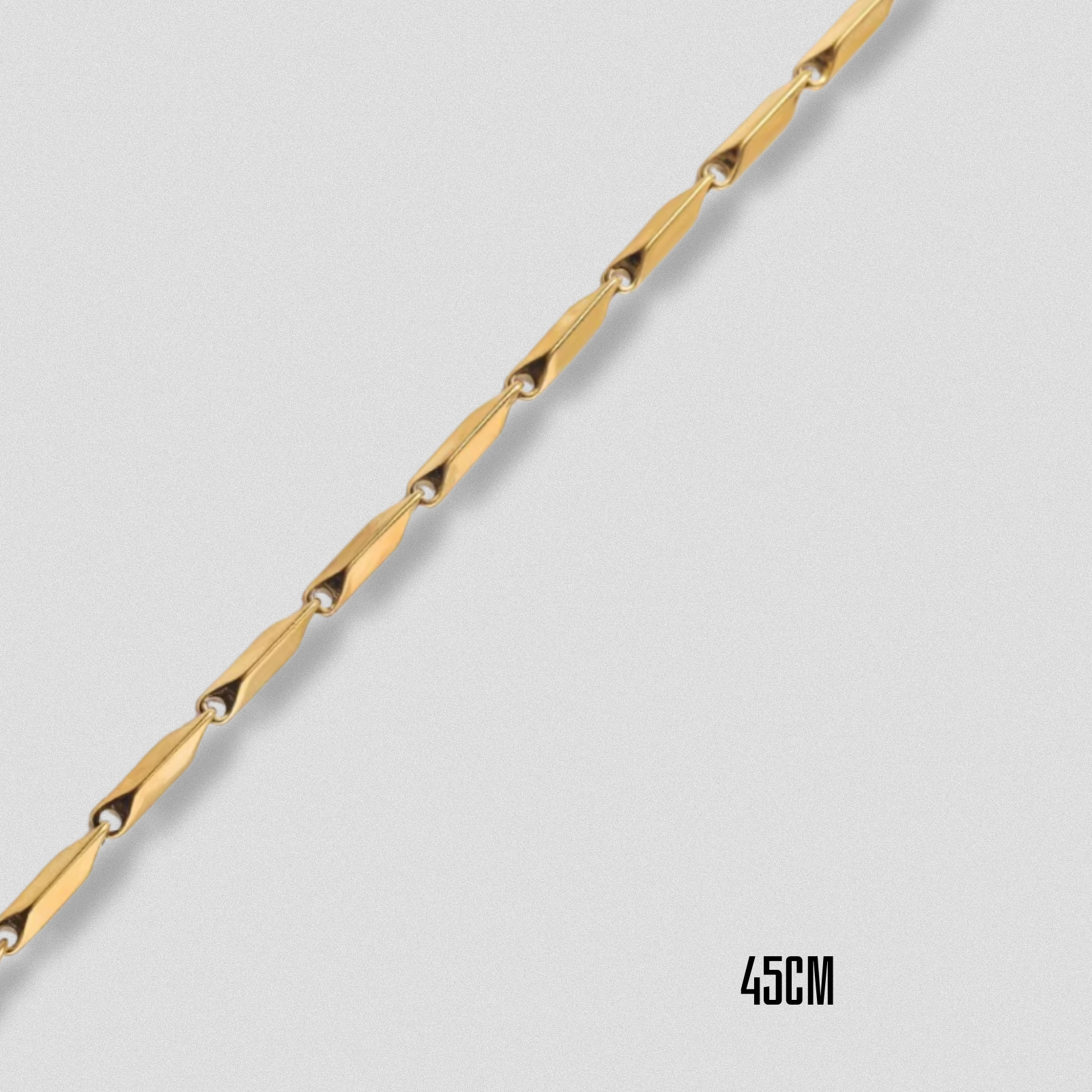 Handmade Titanium Rhombus Chain Necklace
